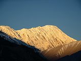 14 La Grande Barriere and Tilicho Peak Close Up After Sunrise From Manang